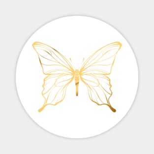 Gold Butterfly Magnet